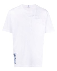 Мужская белая футболка с круглым вырезом от McQ