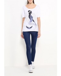 Женская белая футболка с круглым вырезом от Medicine