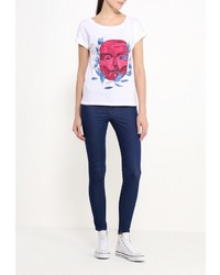 Женская белая футболка с круглым вырезом от Medicine