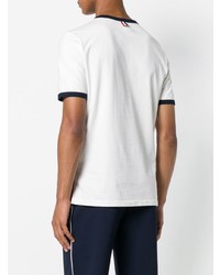 Мужская белая футболка с круглым вырезом от Thom Browne