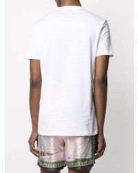Мужская белая футболка с круглым вырезом от Versace