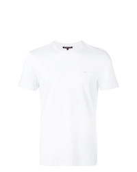 Мужская белая футболка с круглым вырезом от Michael Kors Collection