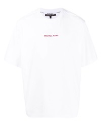 Мужская белая футболка с круглым вырезом от Michael Kors