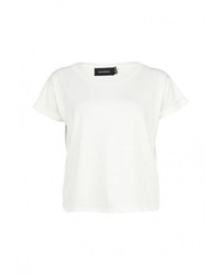 Женская белая футболка с круглым вырезом от MinkPink
