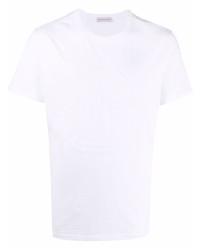 Мужская белая футболка с круглым вырезом от Moncler