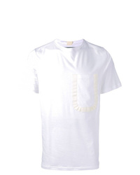 Мужская белая футболка с круглым вырезом от Natural Selection