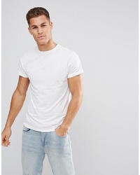 Мужская белая футболка с круглым вырезом от New Look