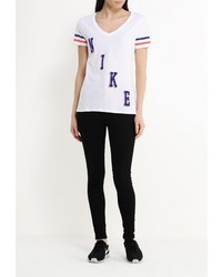 Женская белая футболка с круглым вырезом от Nike