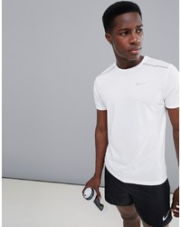 Мужская белая футболка с круглым вырезом от Nike Running