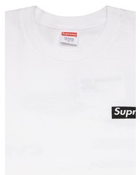 Мужская белая футболка с круглым вырезом от Supreme