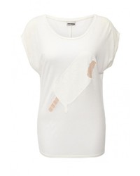 Женская белая футболка с круглым вырезом от Noisy May