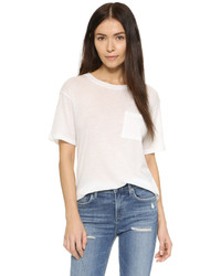 Женская белая футболка с круглым вырезом от NSF