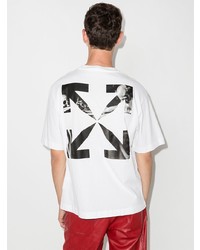 Мужская белая футболка с круглым вырезом от Off-White