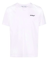 Мужская белая футболка с круглым вырезом от Off-White