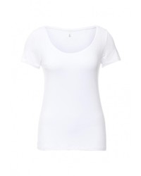 Женская белая футболка с круглым вырезом от Only