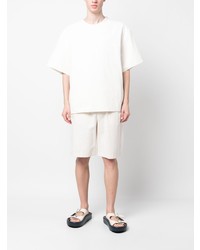 Мужская белая футболка с круглым вырезом от Jil Sander