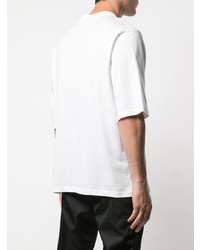 Мужская белая футболка с круглым вырезом от The Celect