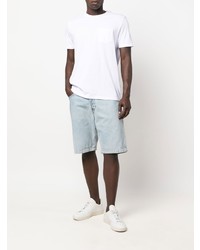 Мужская белая футболка с круглым вырезом от Harmony Paris