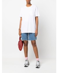 Мужская белая футболка с круглым вырезом от Harmony Paris