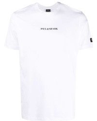 Мужская белая футболка с круглым вырезом от Paul & Shark