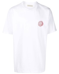 Мужская белая футболка с круглым вырезом от Paura