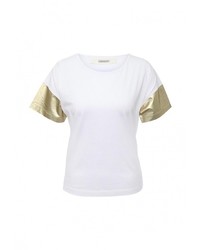 Женская белая футболка с круглым вырезом от Pennyblack