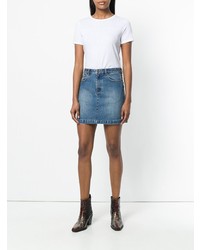 Женская белая футболка с круглым вырезом от A.P.C.