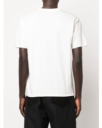 Мужская белая футболка с круглым вырезом от Meta Campania Collective
