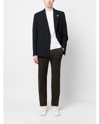 Мужская белая футболка с круглым вырезом от Zanone