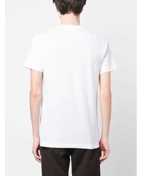 Мужская белая футболка с круглым вырезом от Zanone