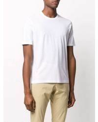 Мужская белая футболка с круглым вырезом от Dell'oglio