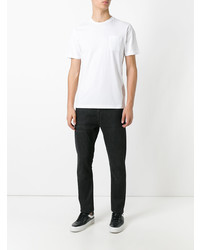 Мужская белая футболка с круглым вырезом от Aspesi