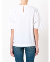 Женская белая футболка с круглым вырезом от P.A.R.O.S.H.
