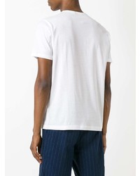 Мужская белая футболка с круглым вырезом от Sunspel