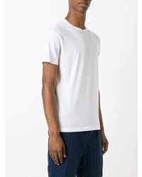Мужская белая футболка с круглым вырезом от Sunspel