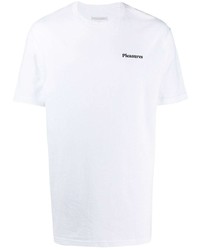 Мужская белая футболка с круглым вырезом от Pleasures