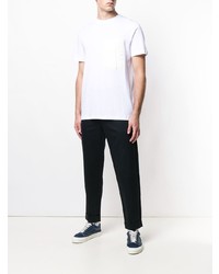 Мужская белая футболка с круглым вырезом от Natural Selection