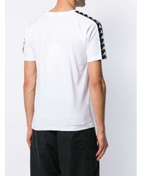 Мужская белая футболка с круглым вырезом от Kappa