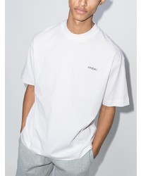 Мужская белая футболка с круглым вырезом от Prevu