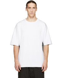 Мужская белая футболка с круглым вырезом от Public School