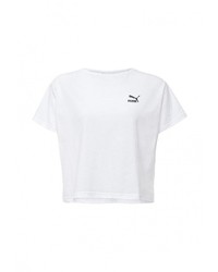 Женская белая футболка с круглым вырезом от Puma