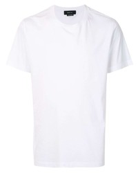 Мужская белая футболка с круглым вырезом от Qasimi