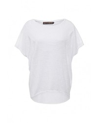 Женская белая футболка с круглым вырезом от QED London