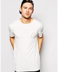 Мужская белая футболка с круглым вырезом от Quiksilver