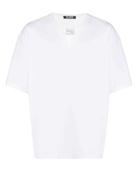 Мужская белая футболка с круглым вырезом от Raf Simons