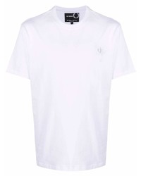 Мужская белая футболка с круглым вырезом от Raf Simons X Fred Perry