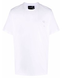 Мужская белая футболка с круглым вырезом от Raf Simons X Fred Perry