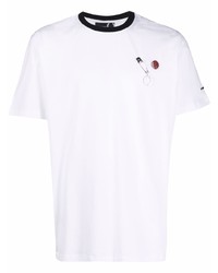 Мужская белая футболка с круглым вырезом от Raf Simons X Fred Perry