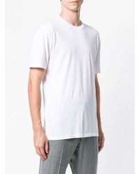 Мужская белая футболка с круглым вырезом от Mauro Grifoni