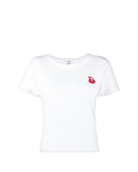 Женская белая футболка с круглым вырезом от RE/DONE